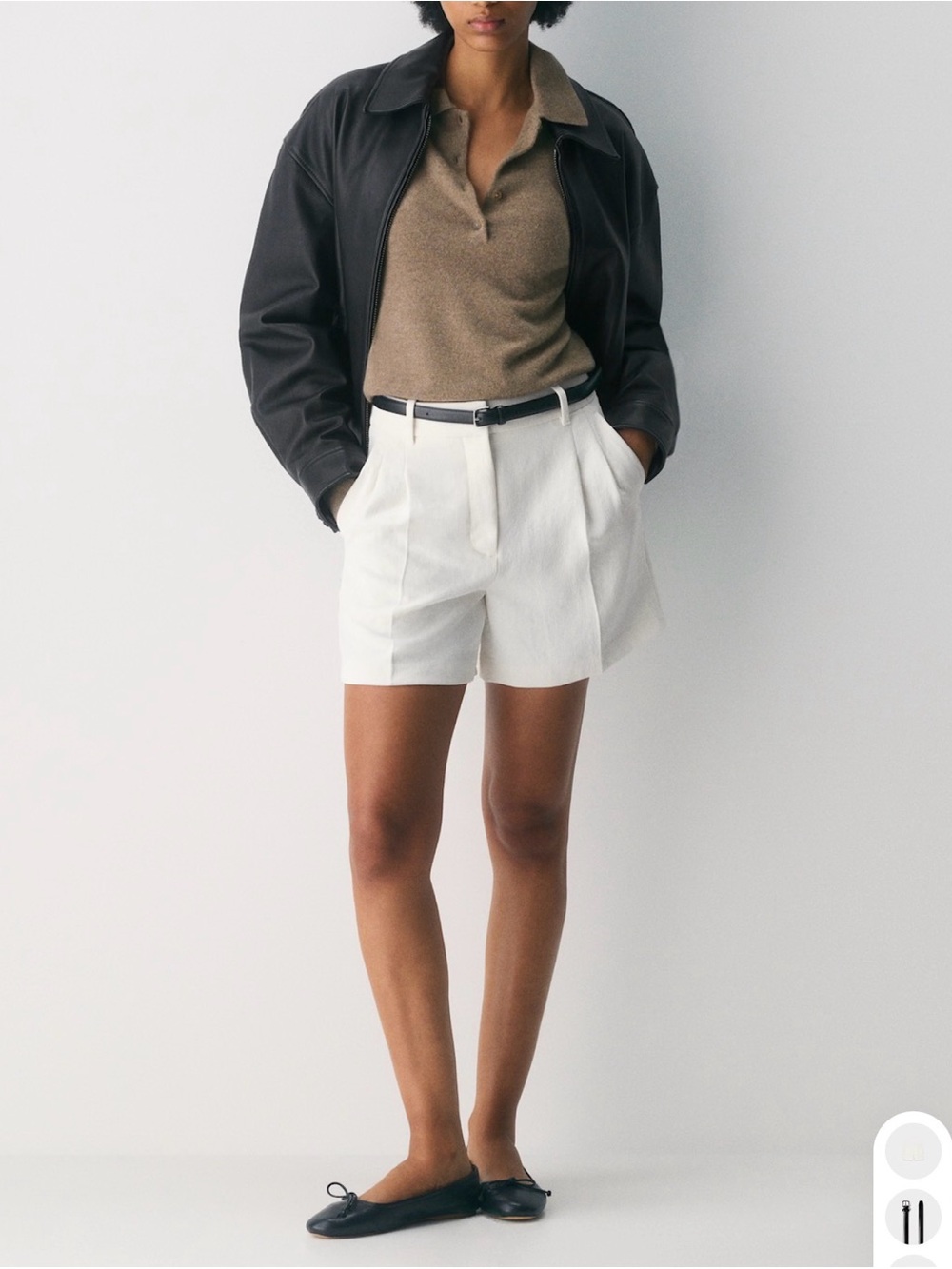 NWT Aritzia Wilfred The Effortless Shorts | Size 6 | Light Birch 🤍 - Picture 1 of 11